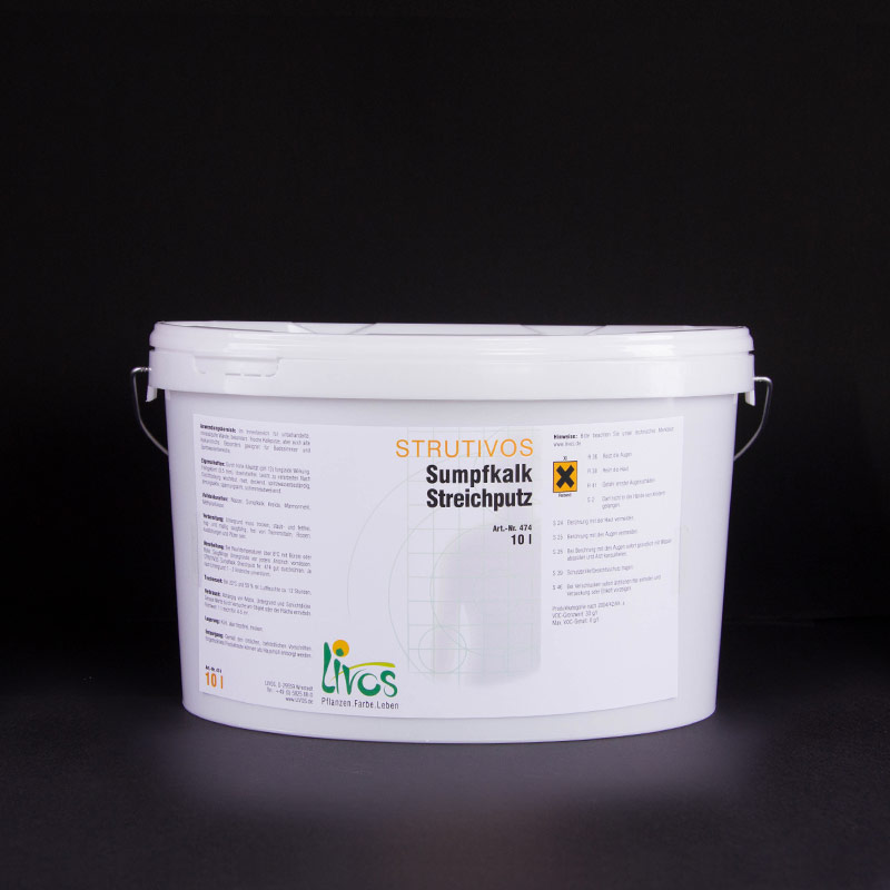 Produktbild von STRUTIVOS Sumpfkalk Streichputz Nr. 474 (körnig) | 5 L | 474-5.0